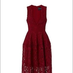 Nicholas Deep V Wallpaper Dress